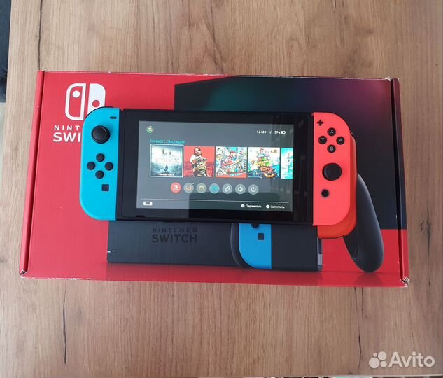 Nintendo switch rev 2 прошитая 256gb