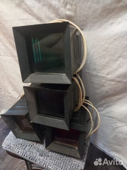 Фонари от советской цветомузыки 4 шт + сам блок*