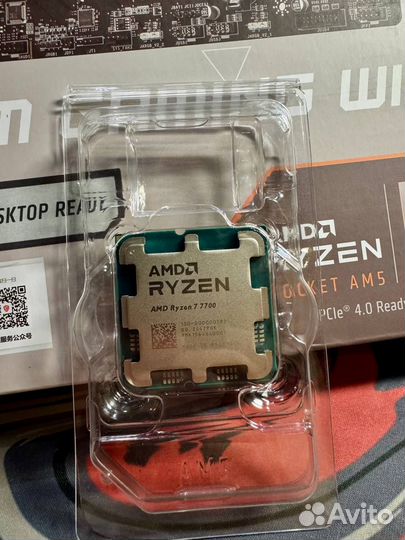 Комплект Ryzen 7700 + MSI B650M GPW Новый