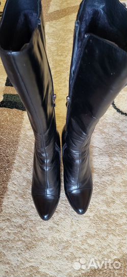 Сапоги женские зимние 39 нат кожа мех