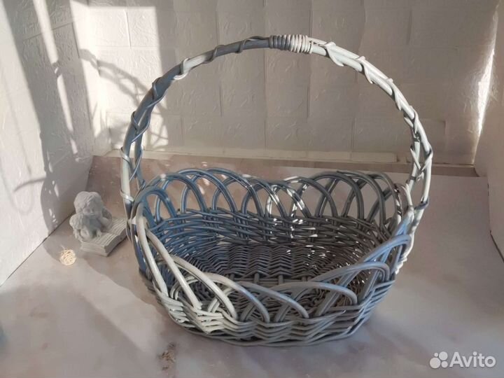 Корзина плетеная большая
