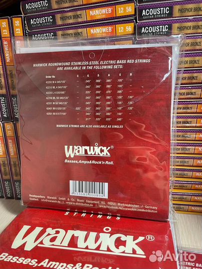 Струны для бас-гитар 45-105 Warwick 42200 M 4