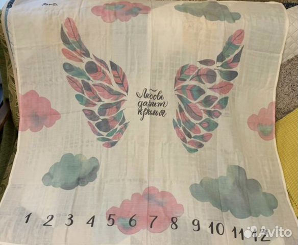 Фотопеленка/фотопелёнка/фотофон/пелёнка из муслина