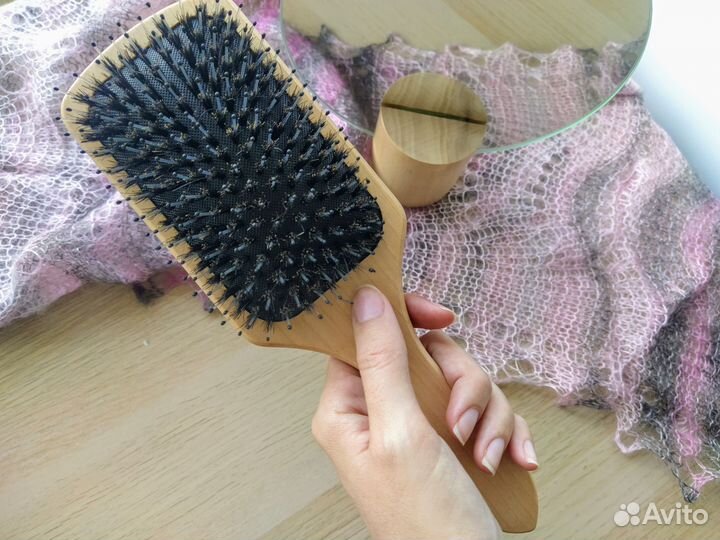 Расческа массажная с натуральной щетиной