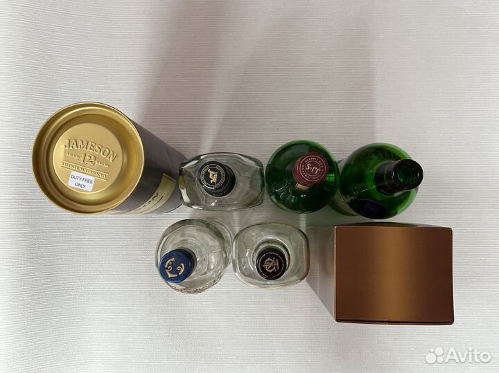 Бутылки и коробки пустые виски whiskey Jameson