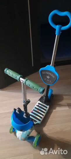 Самокат детский трехколесный бу