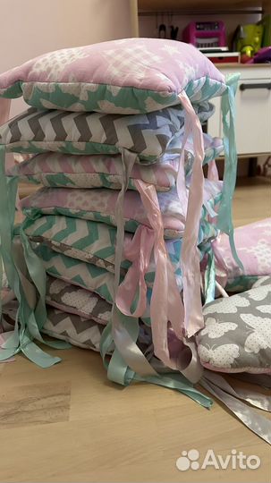 Подушки бортики для кроватки