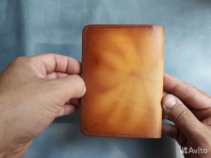 Обложка для документов кожа ручная работа