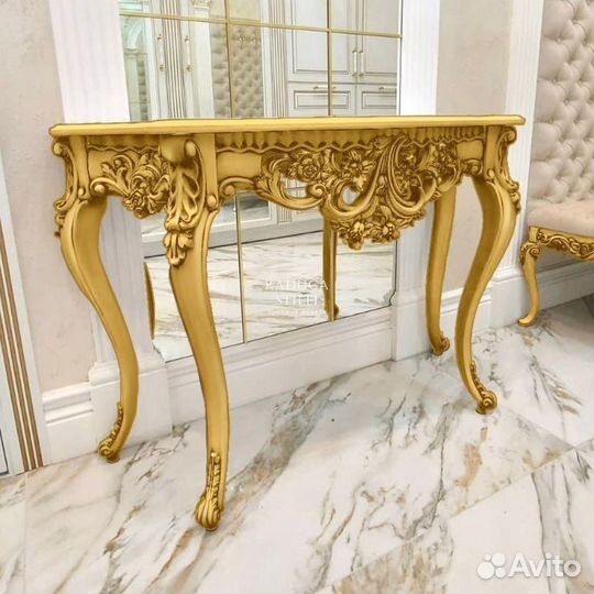 Консольный столик золотой Италия