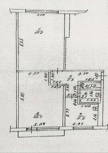 2-к. квартира, 48 м², 3/5 эт.