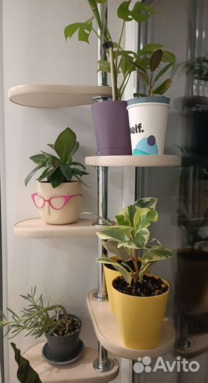 Полка для цветов на окно/распорная