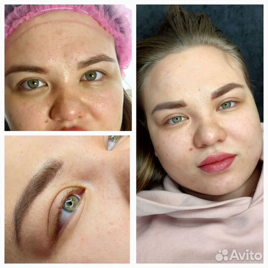 Перманентный макияж бровей, губ, межресничка