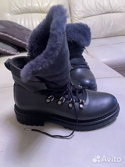Ботинки натуральная кожа и мех 38 размер