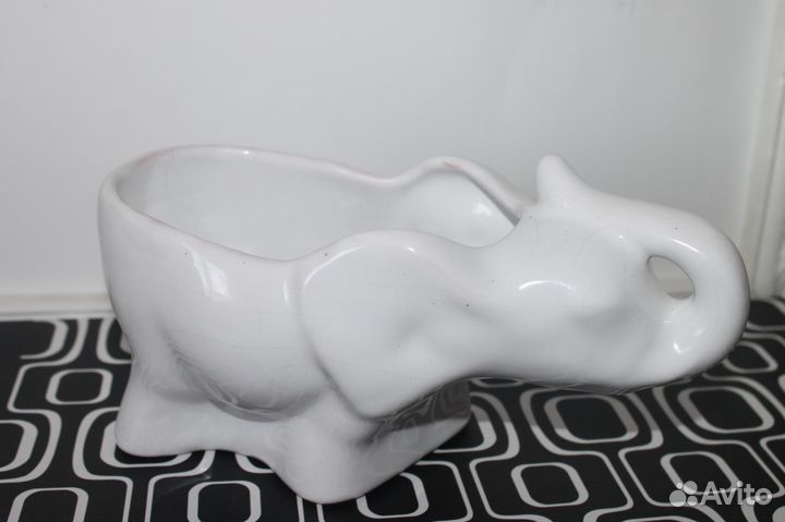 Слон конфетница вазон Бегемот кашпо фарфор