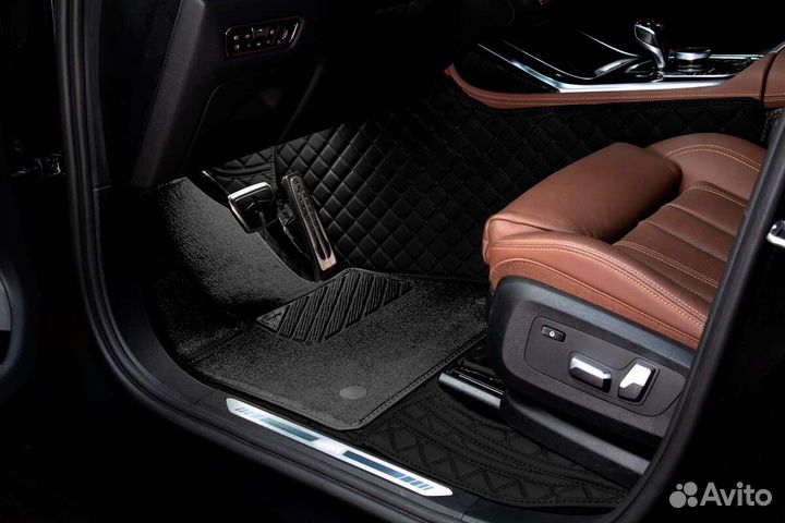 3D Коврики Toyota Land Cruiser 200 из Экокожи