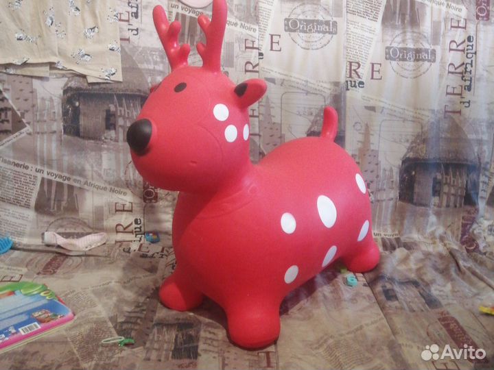 Прыгун/попрыгун Олень резиновый. Размер 45х21х45