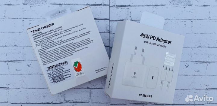 Зарядное устройство samsung 45w быстрая зарядка