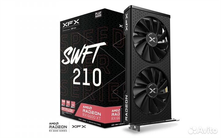 Видеокарта RX 6600 XT xfx Speedster swft 210