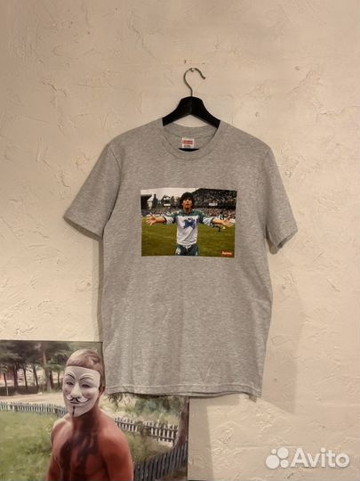 Футболка Supreme SS24 week 1 No Drug Tee Ash Grey