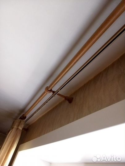 Карниз деревянный двухрядный