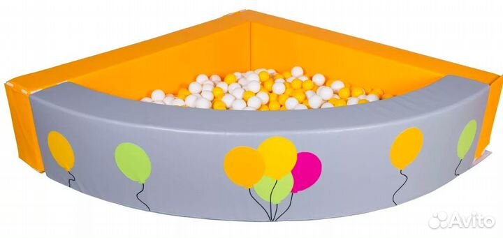 Детский бассейн угловой Воздушные шарики