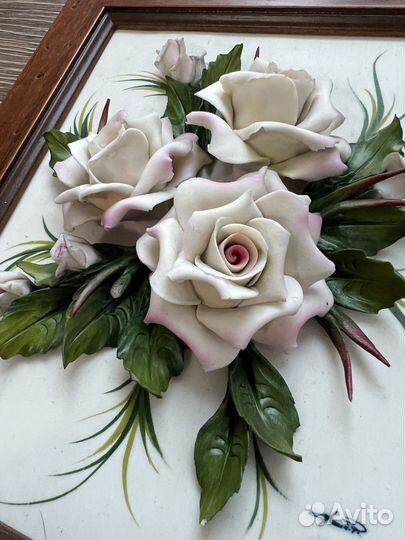 Картина панно фарфор Capodimonte Италия