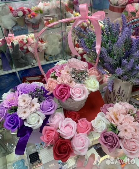 Цветы букеты из мыла