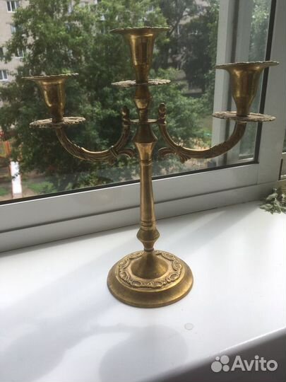 Подсвечник из латуни