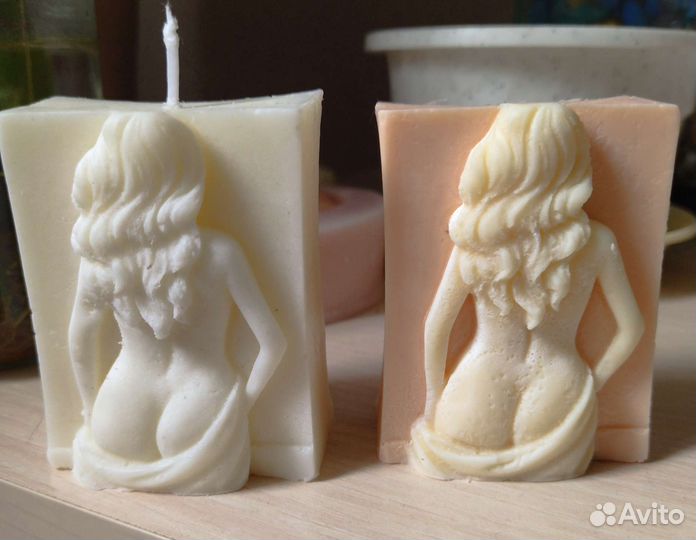 Свечи из соевого воска ручной работы