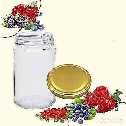Банки стеклянные разных объемов с крышками