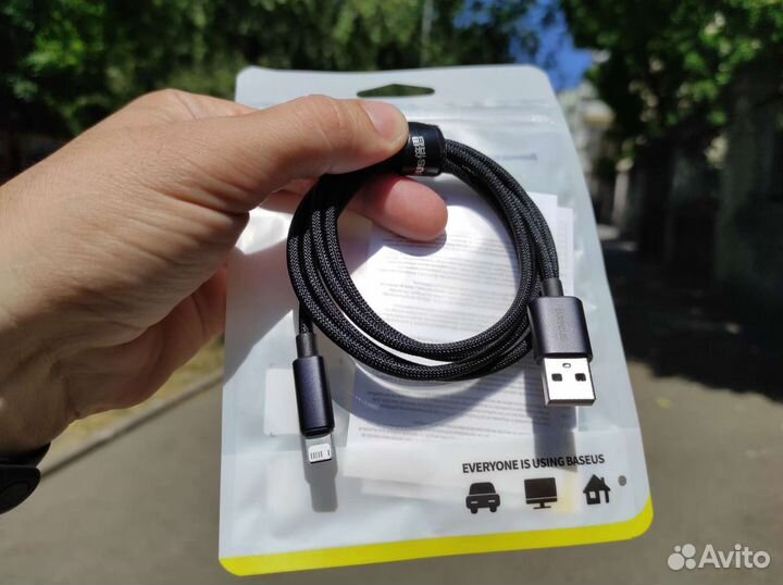 Кабель Baseus USB-A - Lightning 1m 2.4A Black