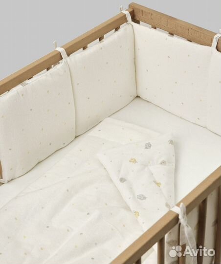 Набор спальный детский: одеяло, простыня, бортики