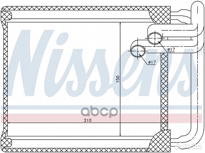 Радиатор отопителя 77632 Nissens