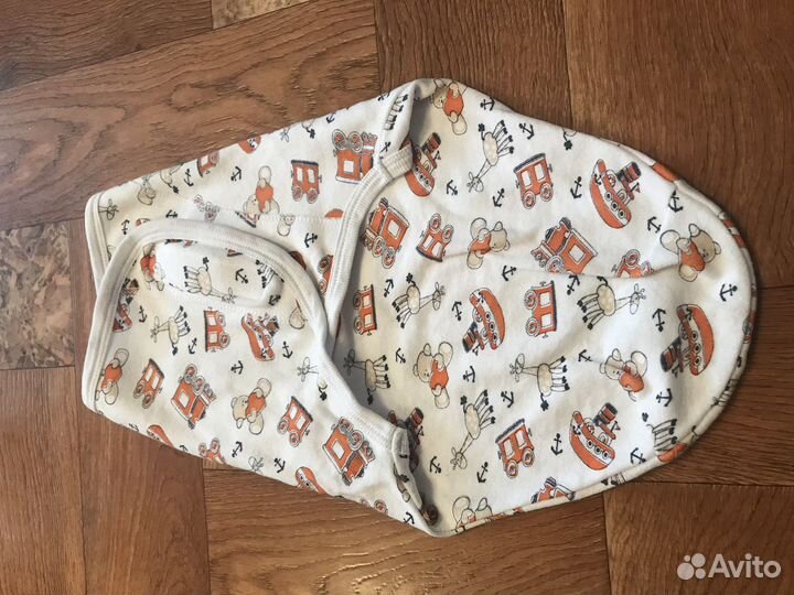 Комплект новый пеленки кокон на липучках за 2 шт