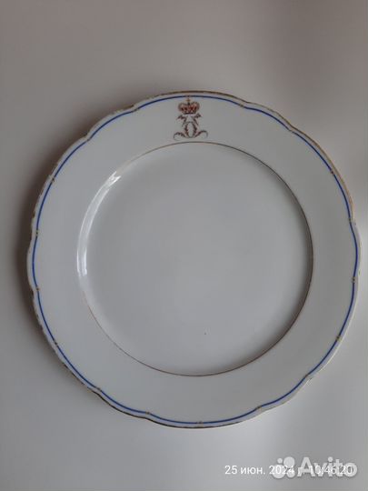 Антикварная тарелка франция