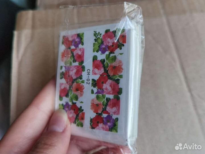 Уф лампа для ногтей и упаковка переводки