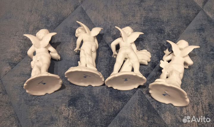 Фарфоровые статуэтки Времена года Европа