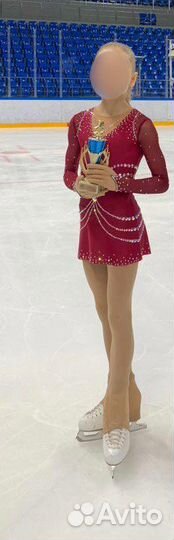 Платье для фигурного катания 128-140см