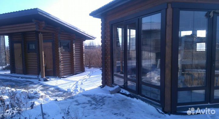 Сруб из Кедра Оцилиндрованное бревно