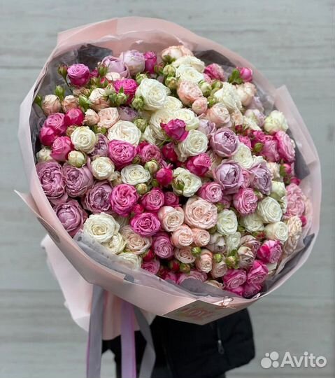 Кустовые розы букет подарок