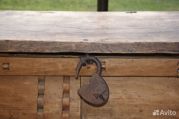 Сундук короб лубяной Коробья Ручная работа 19в №1