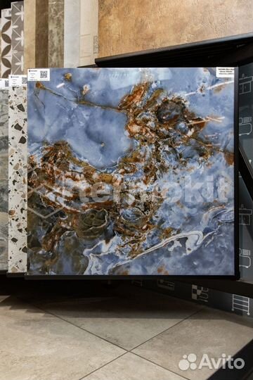 Керамогранит ITC Agyaro Blue High Glossy 60x60