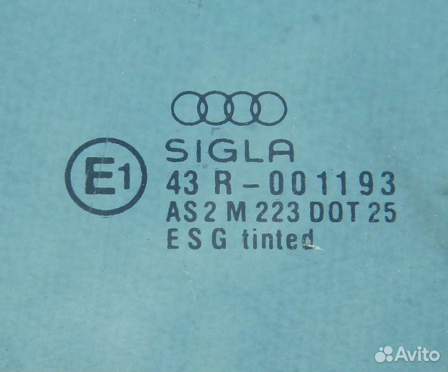 Стекло двери передней левой Audi 80 B4 43R-001193