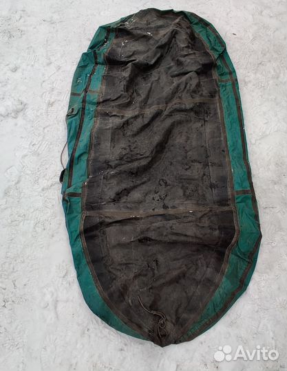 Лодка надувная двухместная бу и рыболовный кастюм