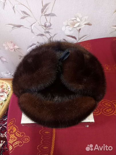 Норковая шапка мужская ушанка