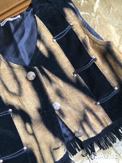 Костюм вельветовый жилетка брюки для девочки 4-5 л