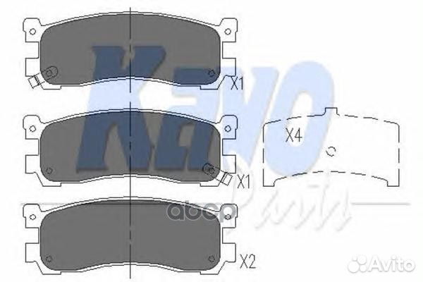 KBP-4556 Колодки тормозные mazda 626 87-97/929