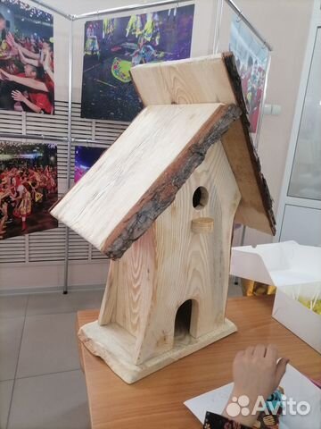 Скворечник (синичник) с кормушкой