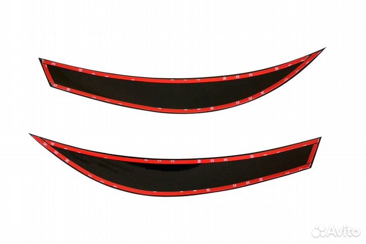 Реснички на фары для Hyundai Solaris 2011-2014