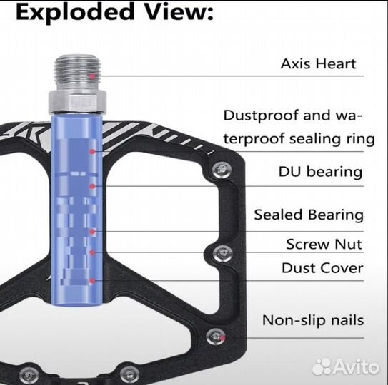 Новые аллюминиевые велосипедные педали